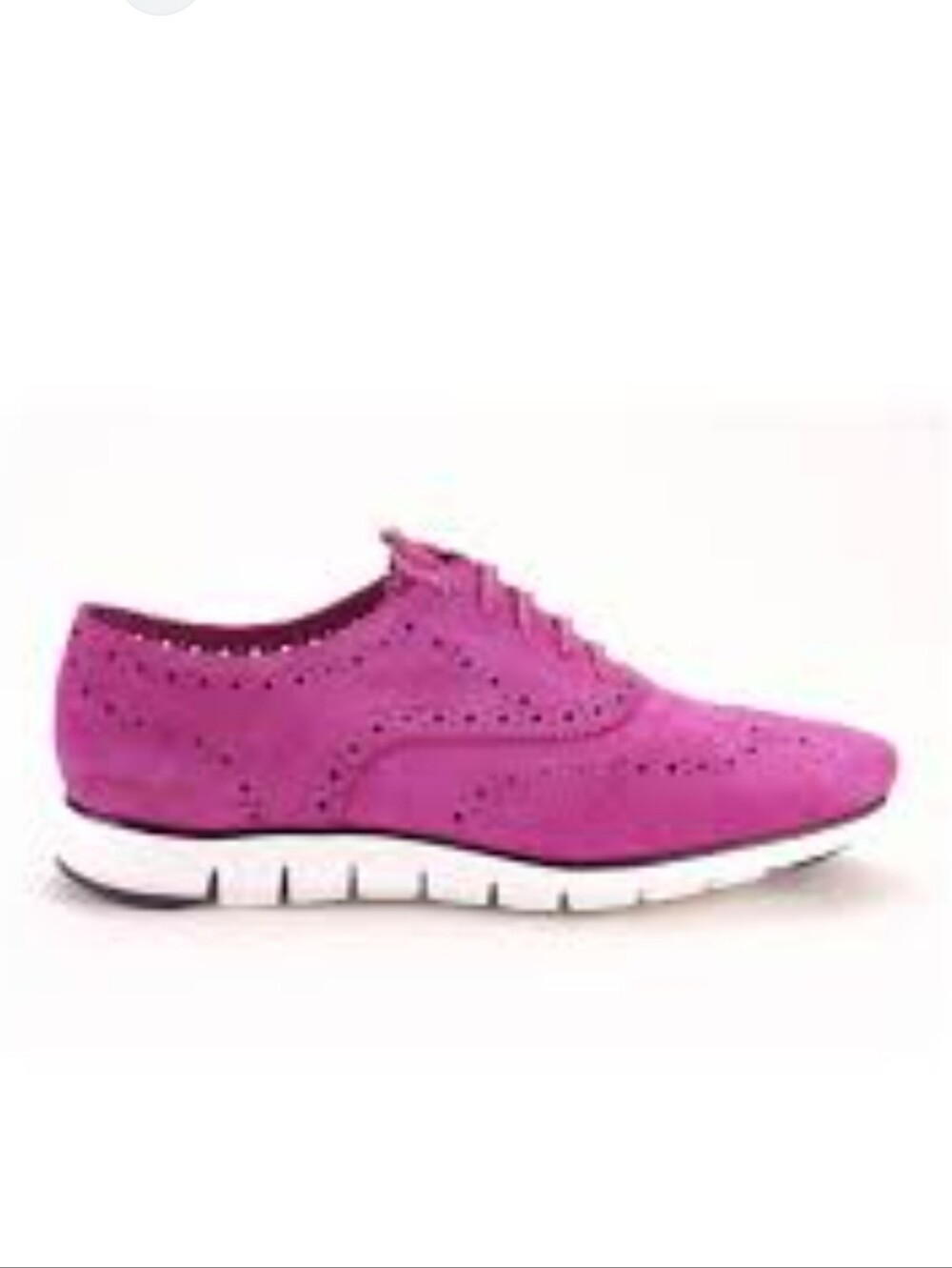 COLE HAAN Lunar Guard Suede Wimg Tip Laceup Brogues